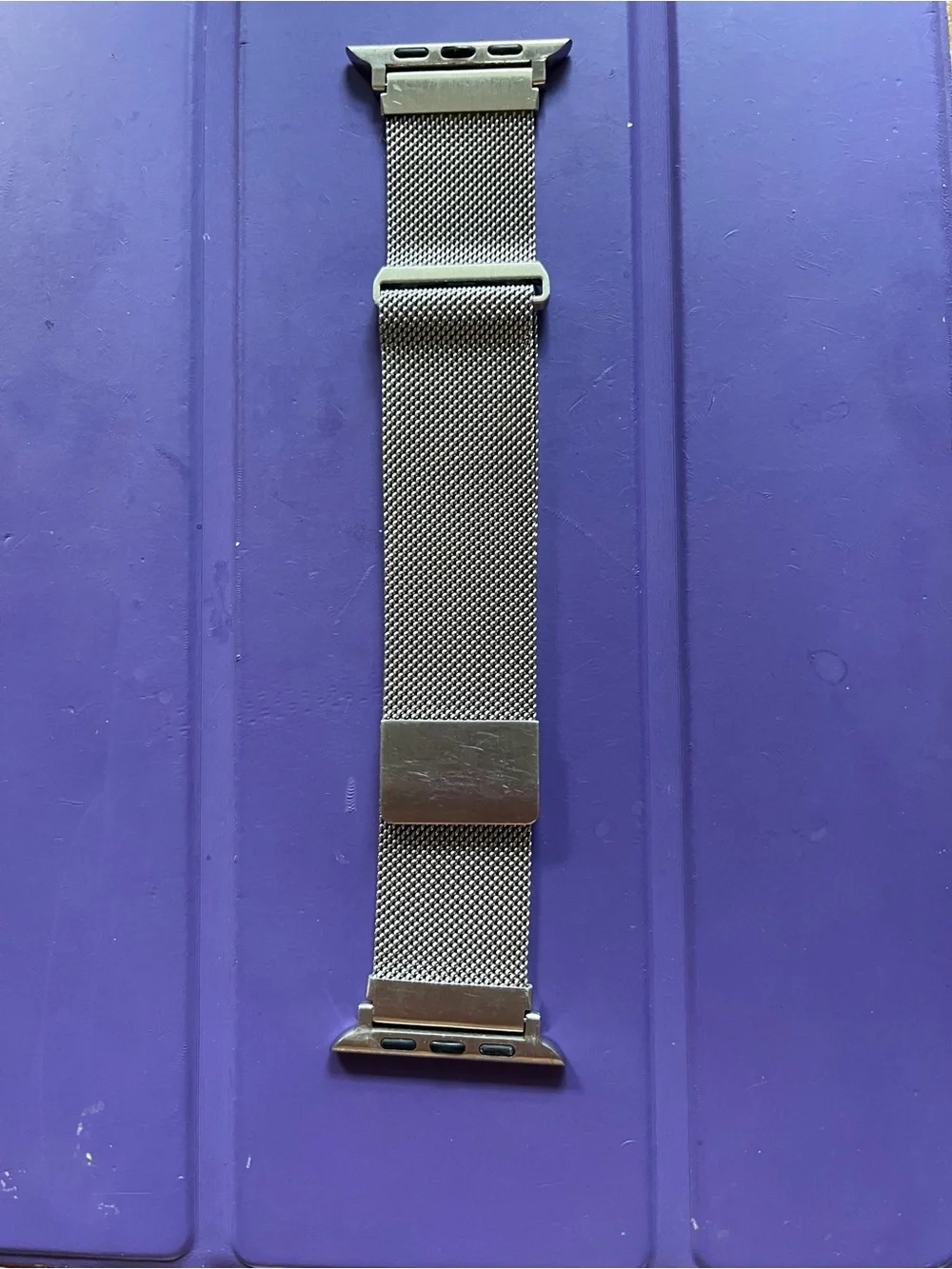 Apple Magnetic Mesh Watch Band - Silver Stainless Steel